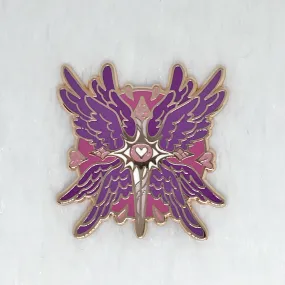 Sapphic Sword Angel Pin