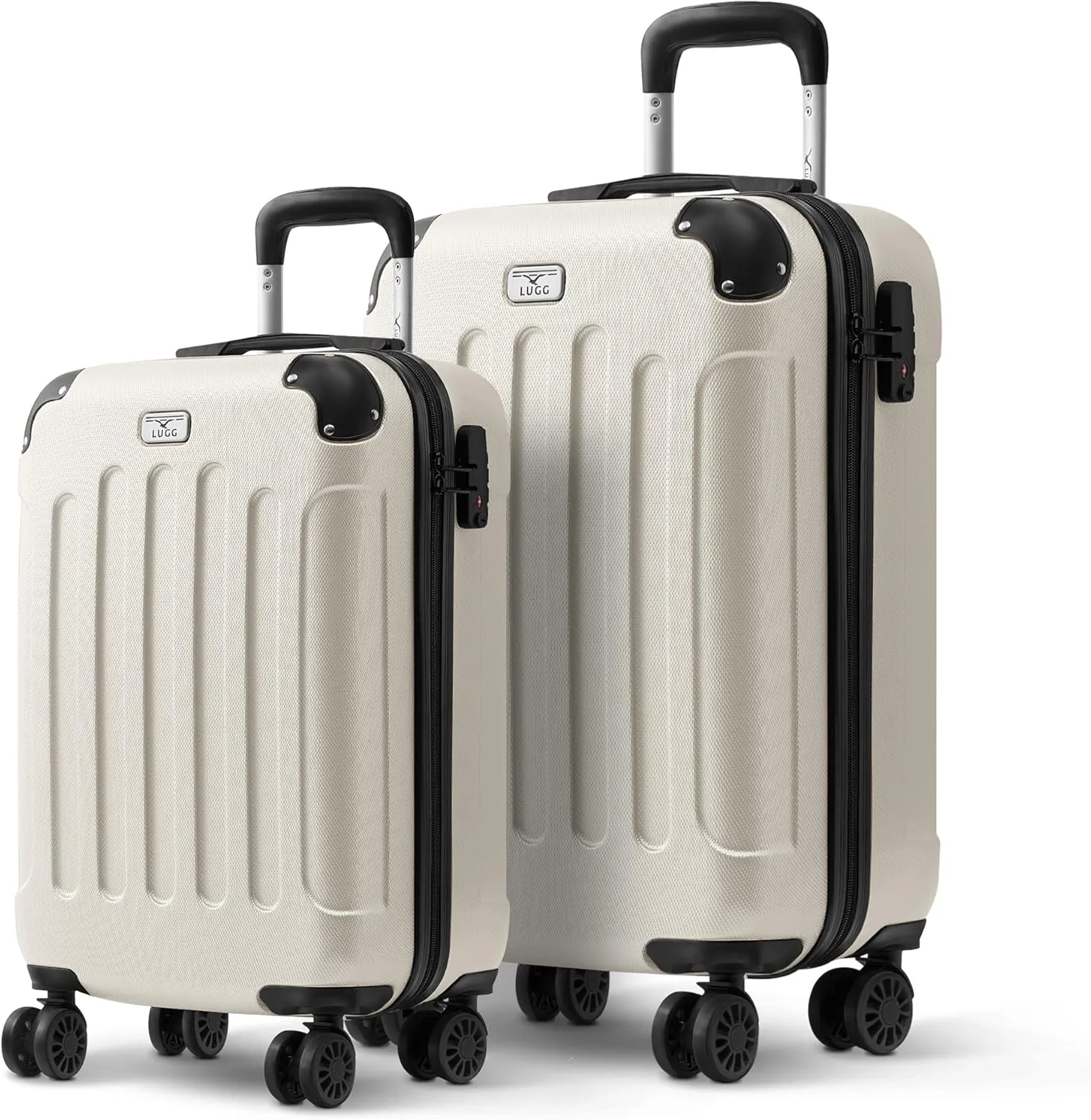 Skywander 2pc 24in & 28in Suitcase - Beige