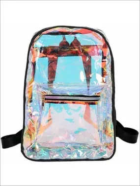 So Retro Transparent Holographic Backpack