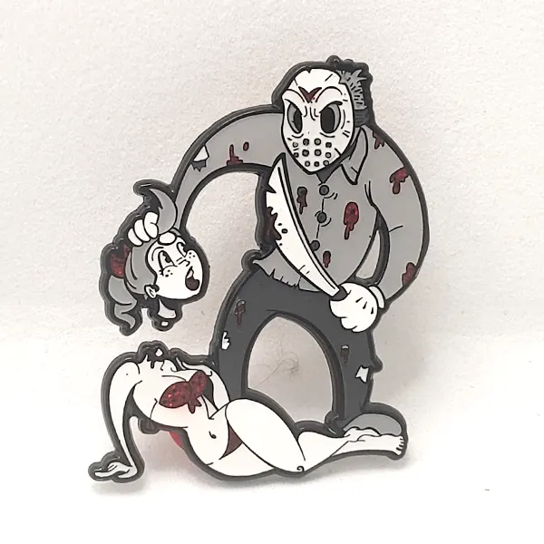 Spicy Donut - "Jason in Toontown (Toon Variant)" Enamel Pin