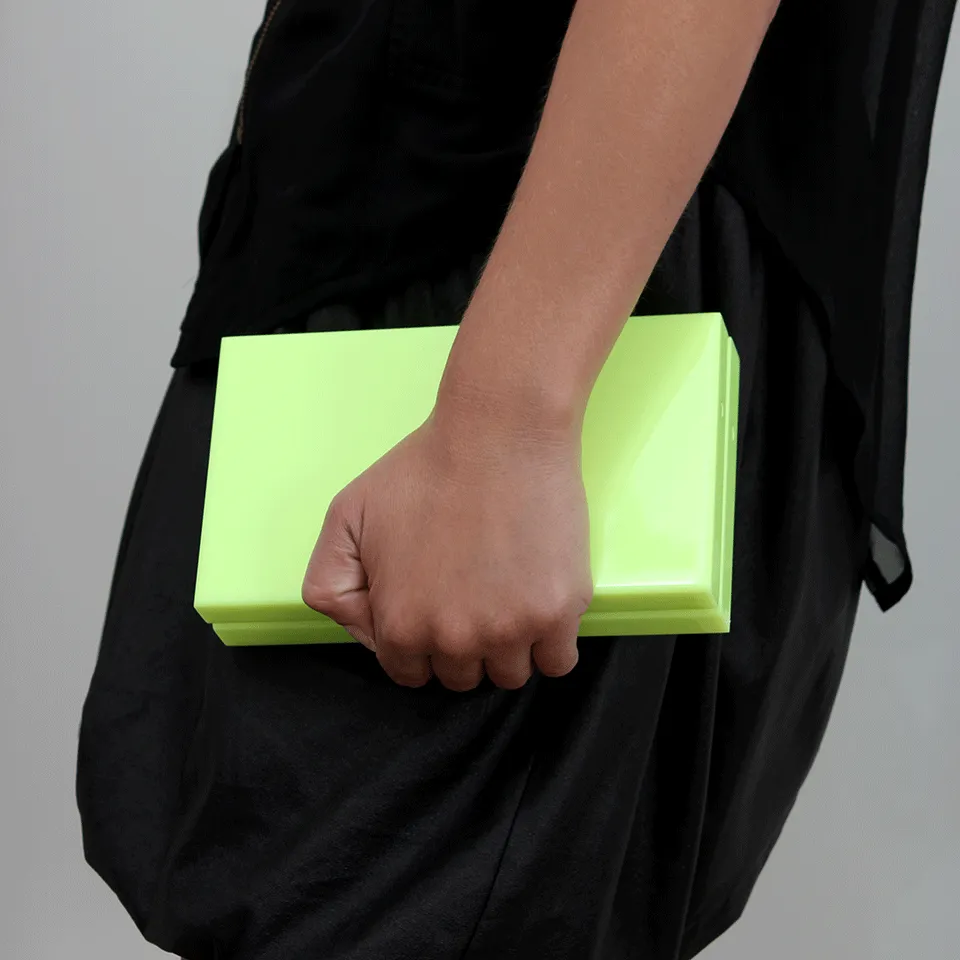 Spider Clasp Neon Clutch