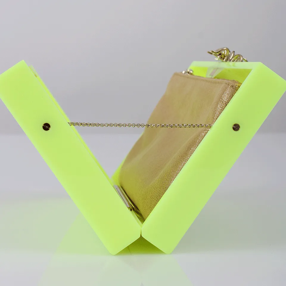 Spider Clasp Neon Clutch