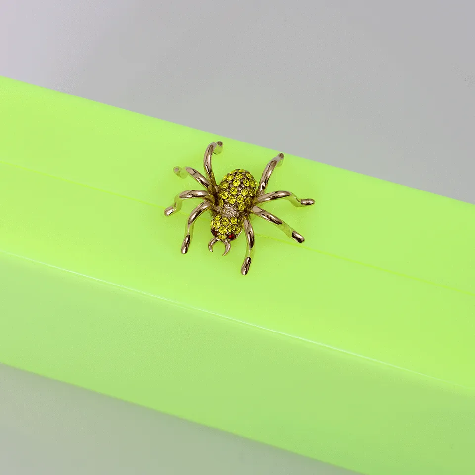 Spider Clasp Neon Clutch