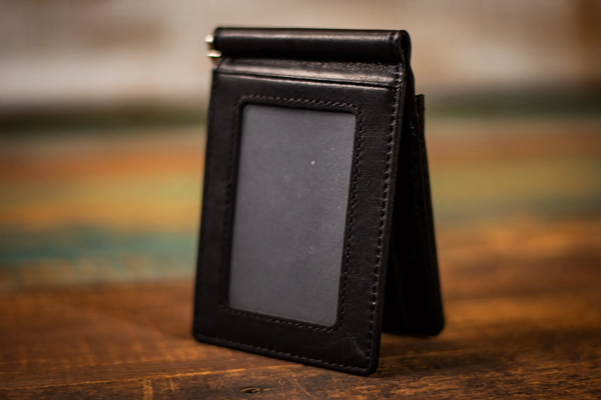 Stealie Bolt - Money Clip - Tooled Leather Minimalist Wallet