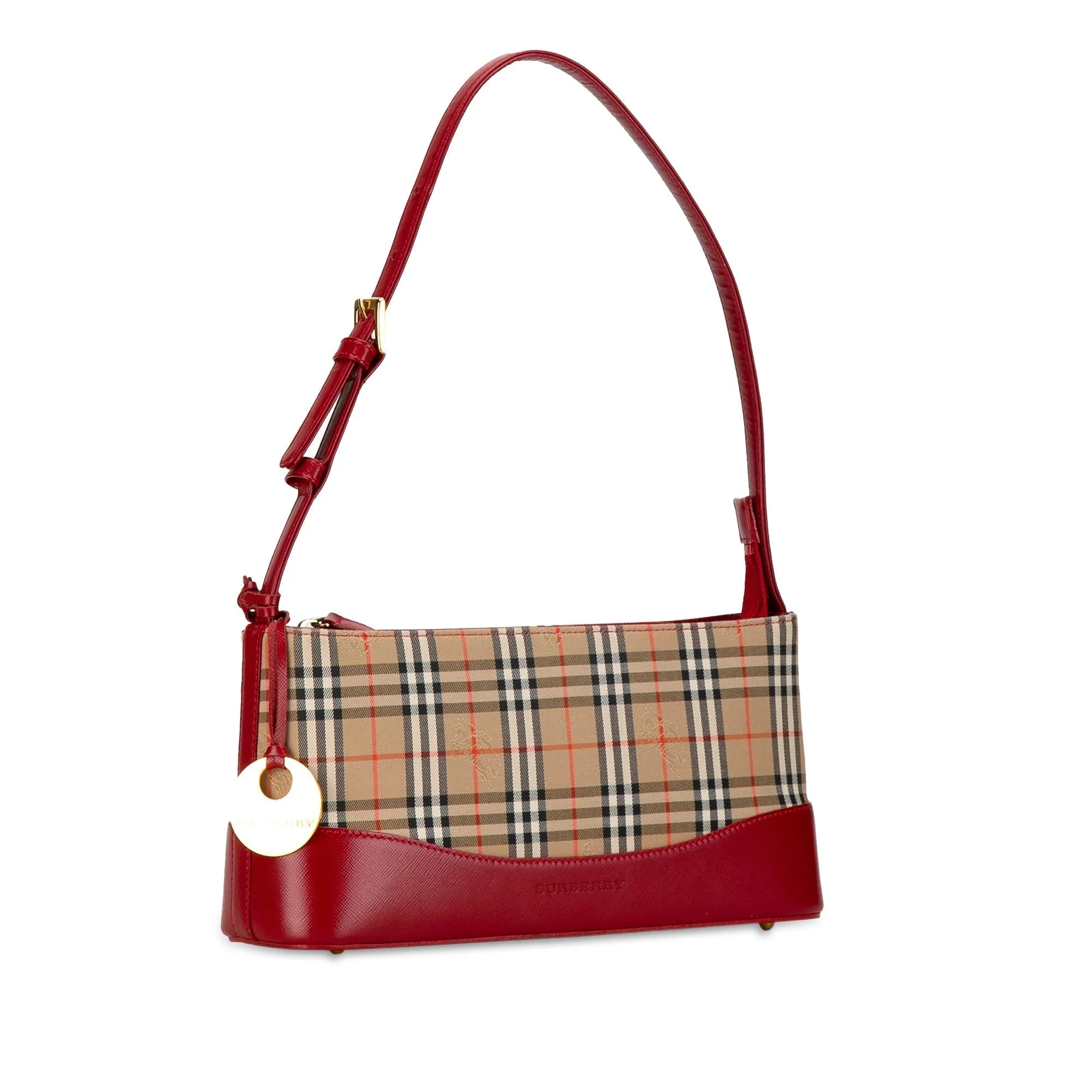 Trendy Inspired Burberry Haymarket Check Canvas Shoulder Bag