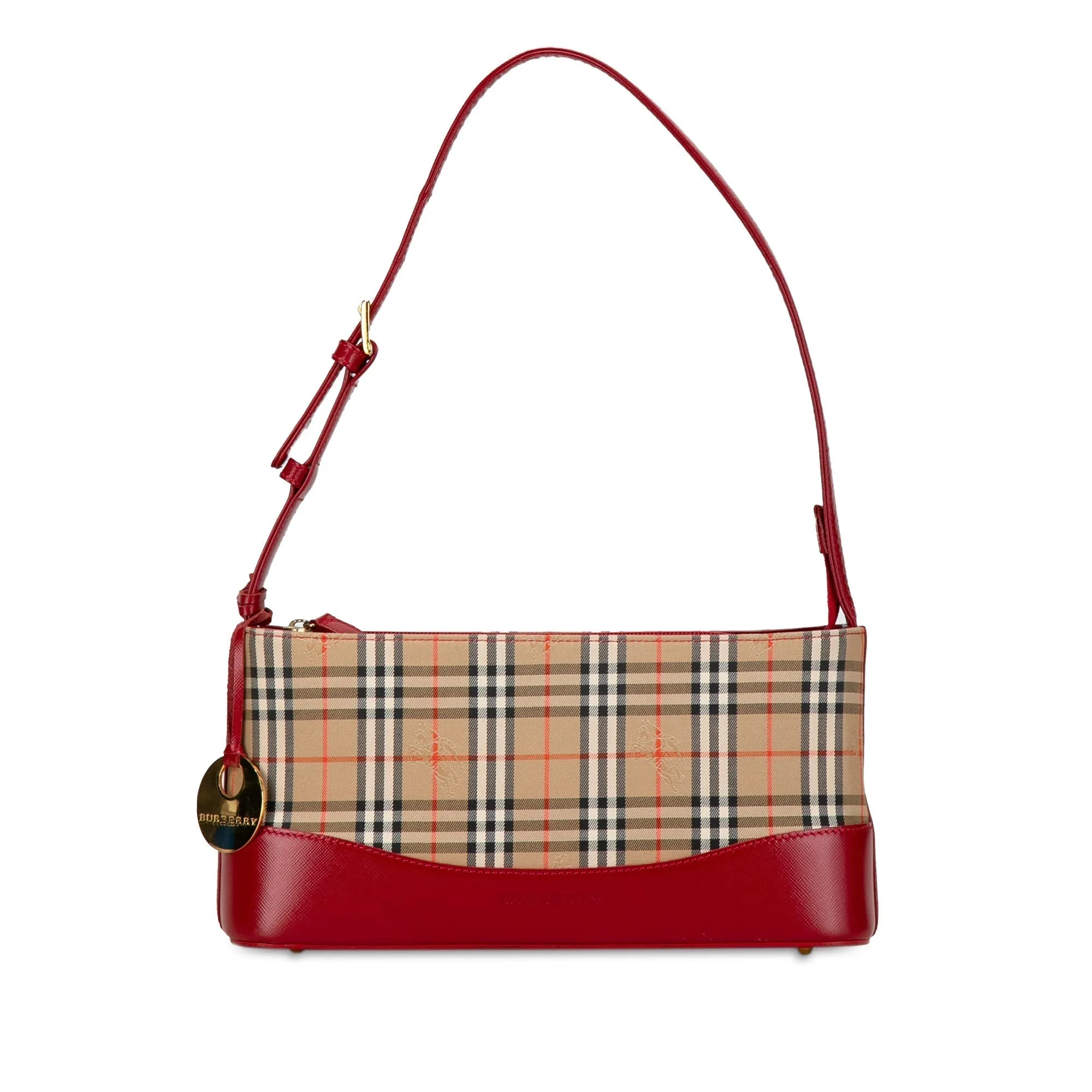 Trendy Inspired Burberry Haymarket Check Canvas Shoulder Bag