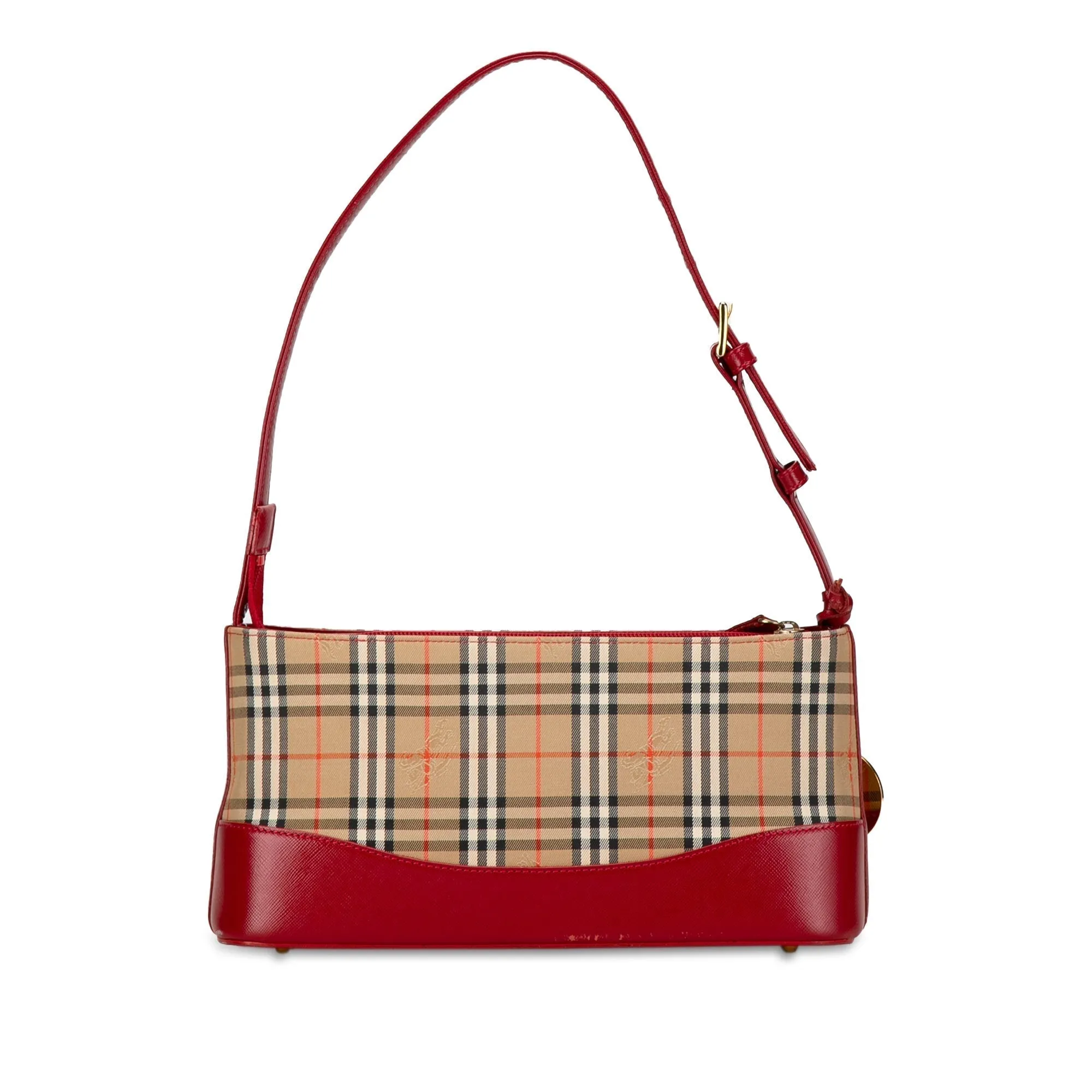 Trendy Inspired Burberry Haymarket Check Canvas Shoulder Bag