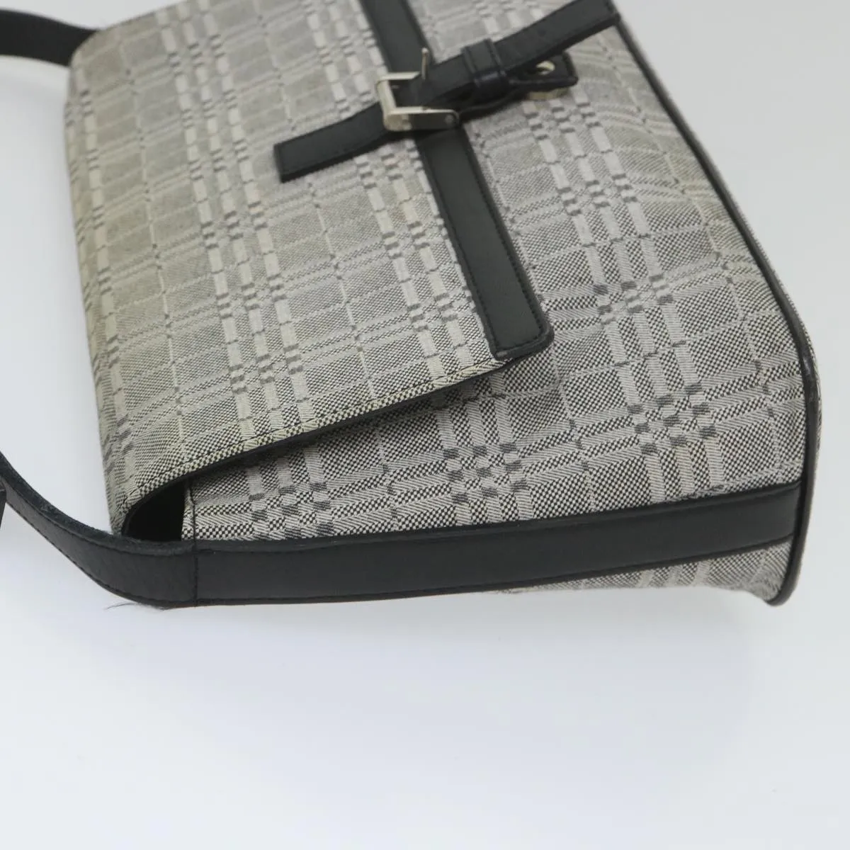 Trendy Inspired Burberry Shoulder Bag Canvas Gray Auth Bs9261