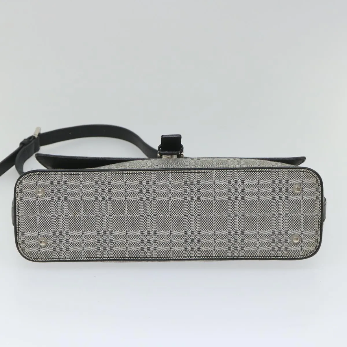 Trendy Inspired Burberry Shoulder Bag Canvas Gray Auth Bs9261