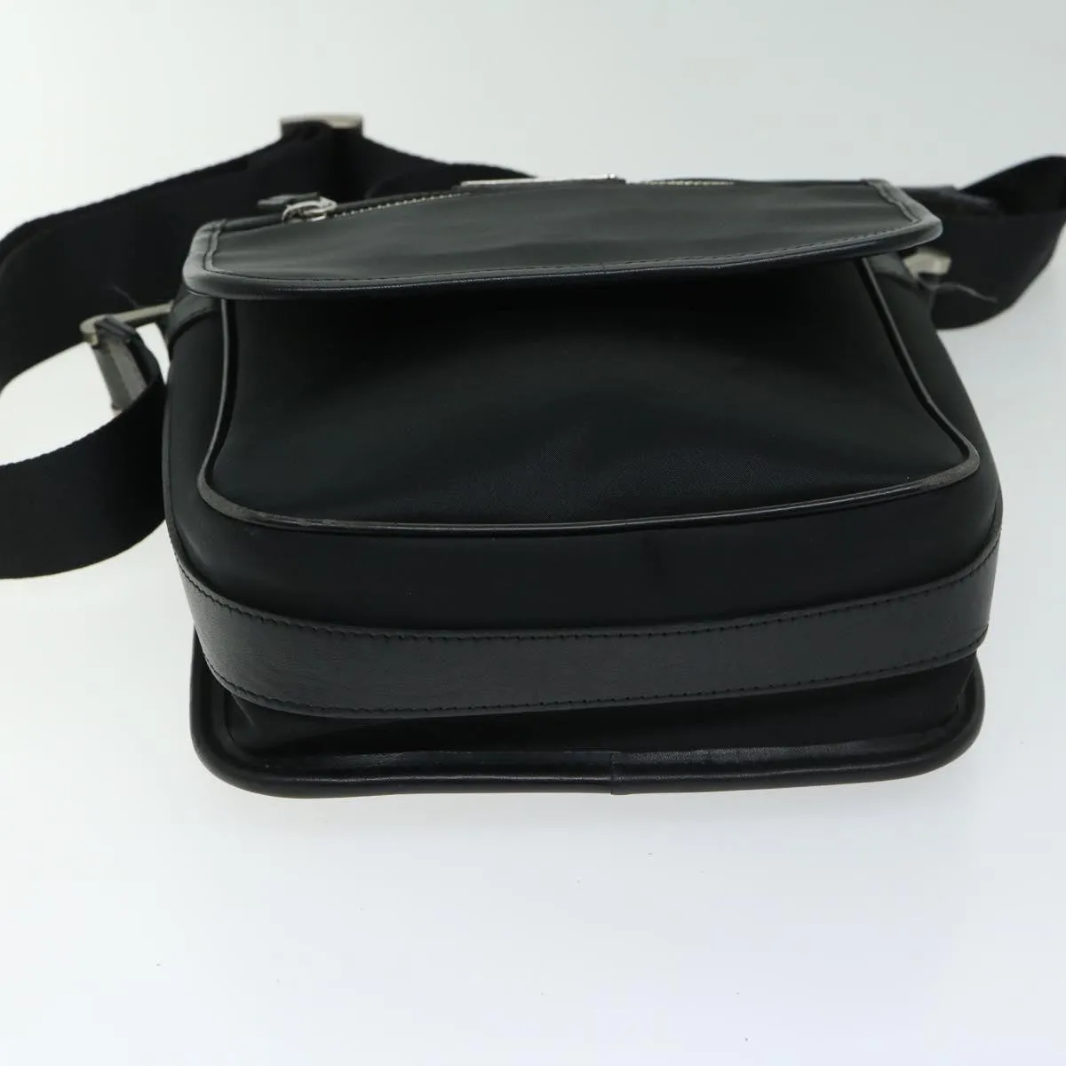 Trendy Inspired Burberry Shoulder Bag Nylon Black Auth Bs12201