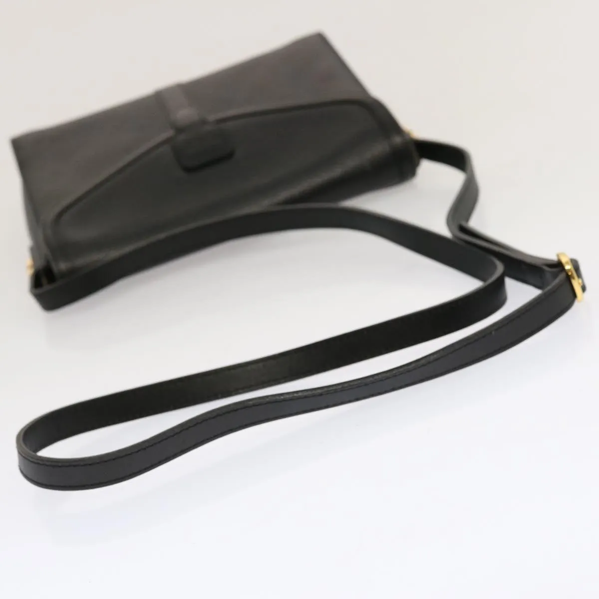 Trendy Inspired Burberryss Shoulder Bag Leather Black Auth Mr101