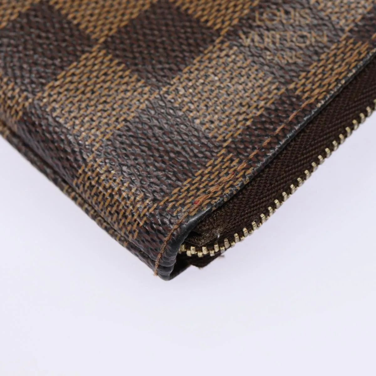 Trendy Inspired Louis Vuitton Damier Ebene T&b Portefeuille Complice Wallet N61740 Auth Bs17260