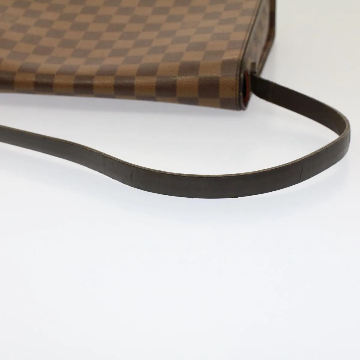 Trendy Inspired Louis Vuitton Damier Ebene Tribeca Carre Shoulder Bag N51161 Lv Auth Rd5855