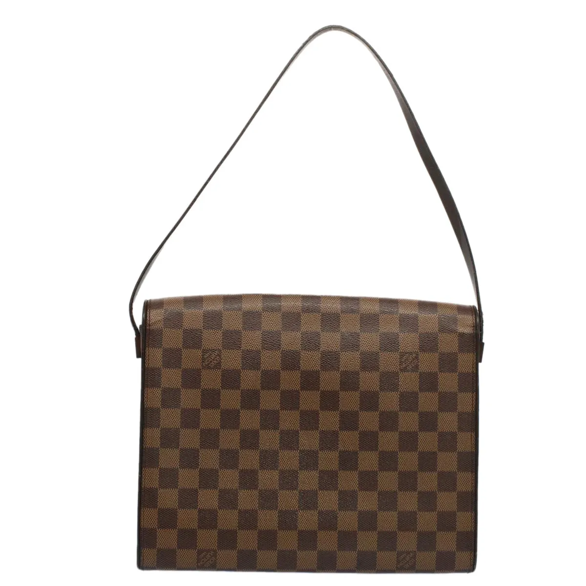 Trendy Inspired Louis Vuitton Damier Ebene Tribeca Carre Shoulder Bag N51161 Lv Auth Rd5855