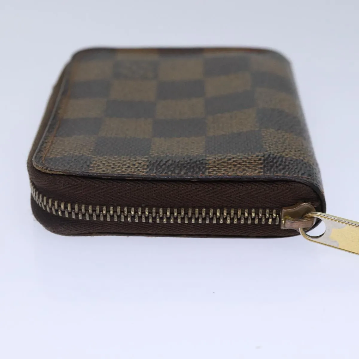 Trendy Inspired Louis Vuitton Damier Ebene Zippy Coin Purse N63070 Lv Auth Bs17148