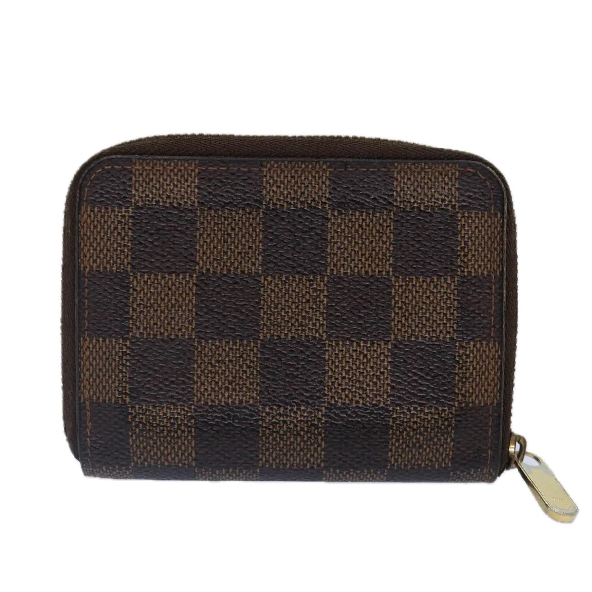 Trendy Inspired Louis Vuitton Damier Ebene Zippy Coin Purse N63070 Lv Auth Bs17148