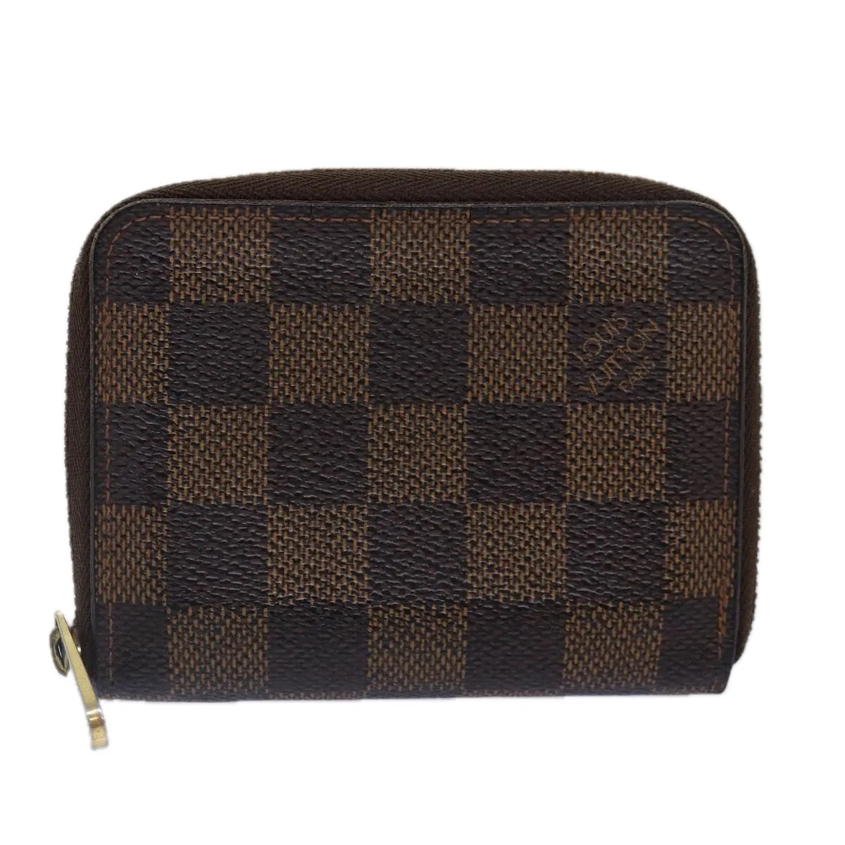 Trendy Inspired Louis Vuitton Damier Ebene Zippy Coin Purse N63070 Lv Auth Bs17148