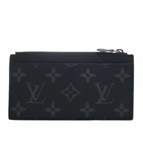 Trendy Inspired Louis Vuitton Eclipse Reverse Coin Card Holder M69533 Black Men's