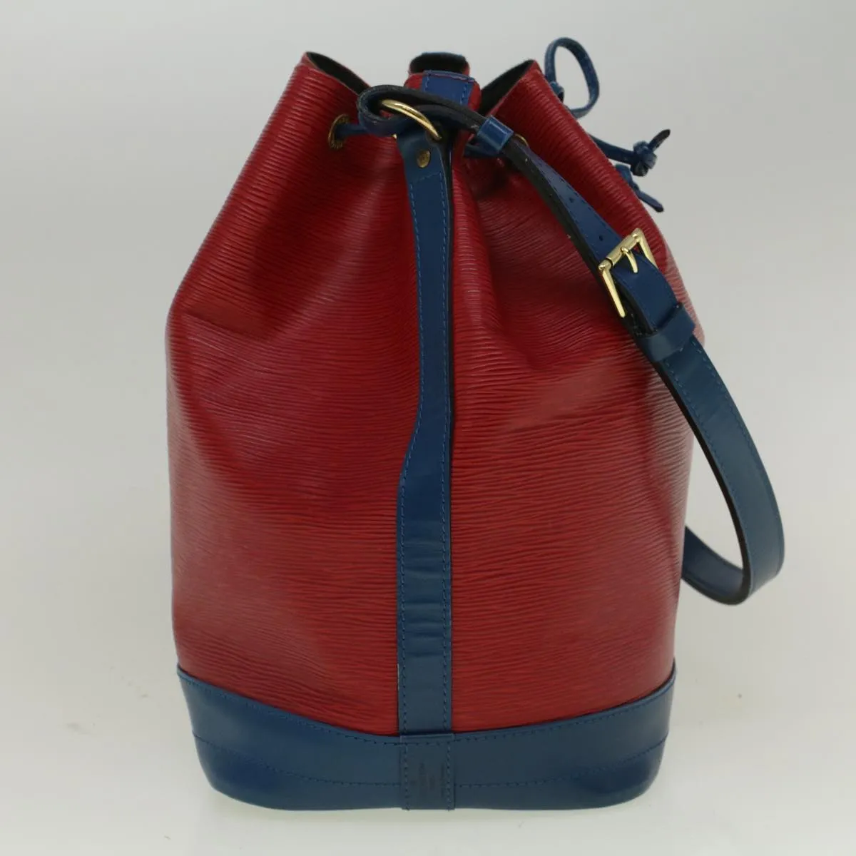 Trendy Inspired Louis Vuitton Epi Noe Shoulder Bag Bicolor Red Blue M44084 Lv Auth 58724