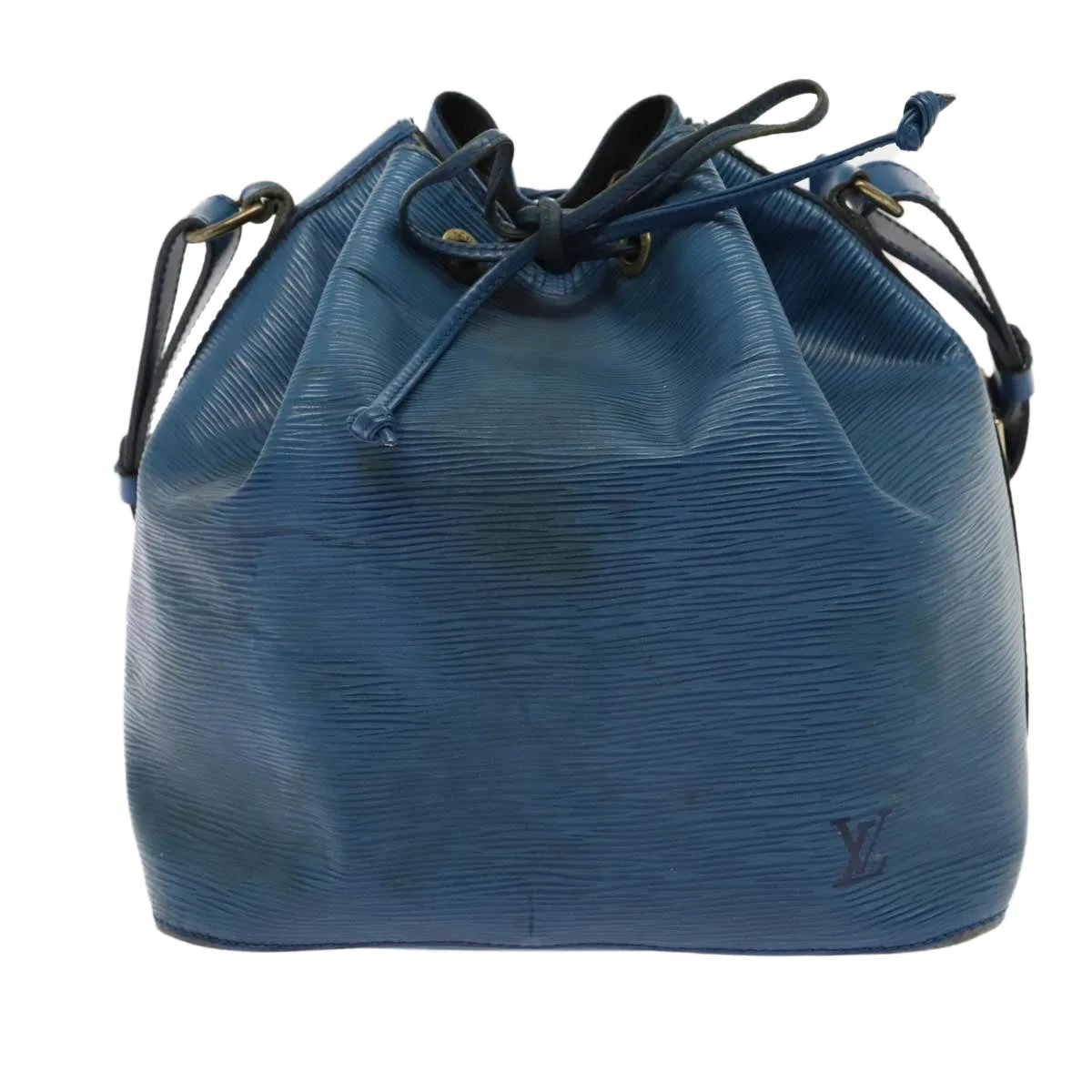 Trendy Inspired Louis Vuitton Epi Petit Noe Shoulder Bag Blue M44105 Lv Auth 75543