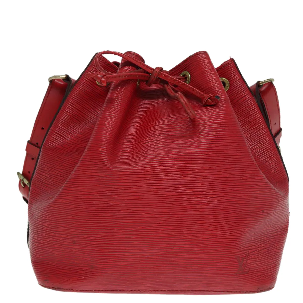 Trendy Inspired Louis Vuitton Epi Petit Noe Shoulder Bag Red M44107 Lv Auth Bs17209