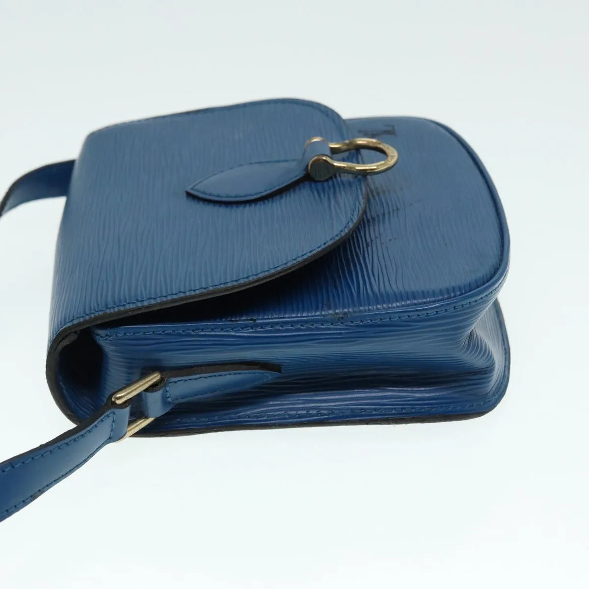 Trendy Inspired Louis Vuitton Epi Saint Cloud Pm Shoulder Bag Blue M52195 Lv Auth 88695