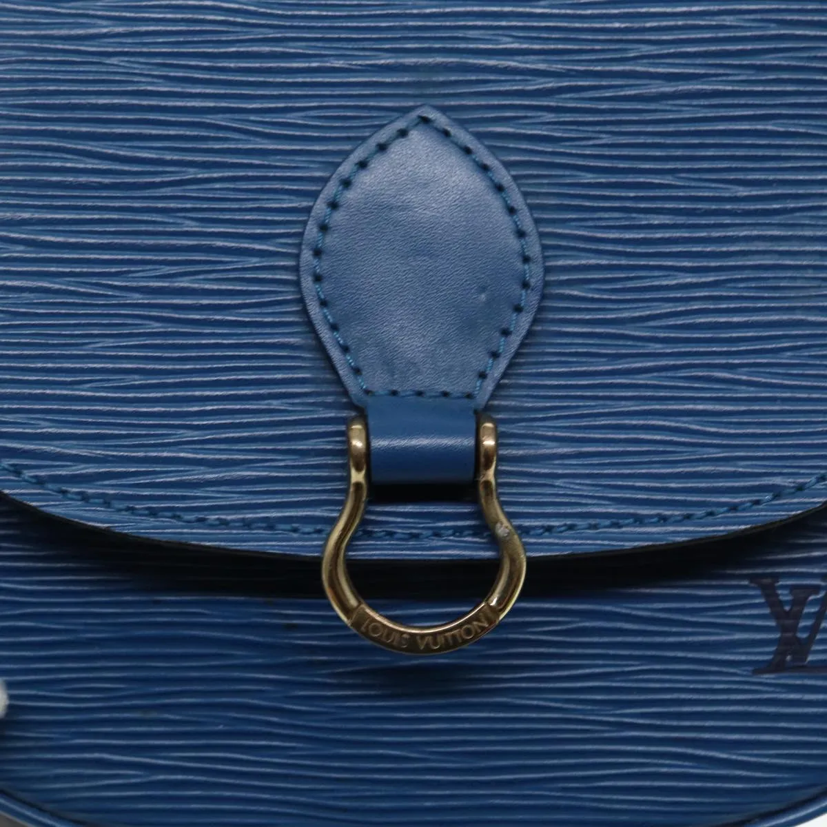 Trendy Inspired Louis Vuitton Epi Saint Cloud Pm Shoulder Bag Blue M52195 Lv Auth 88695