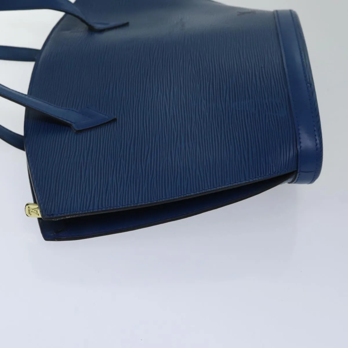 Trendy Inspired Louis Vuitton Epi Saint Jacques Shoulder Bag Blue M52275 Lv Auth Ki4902