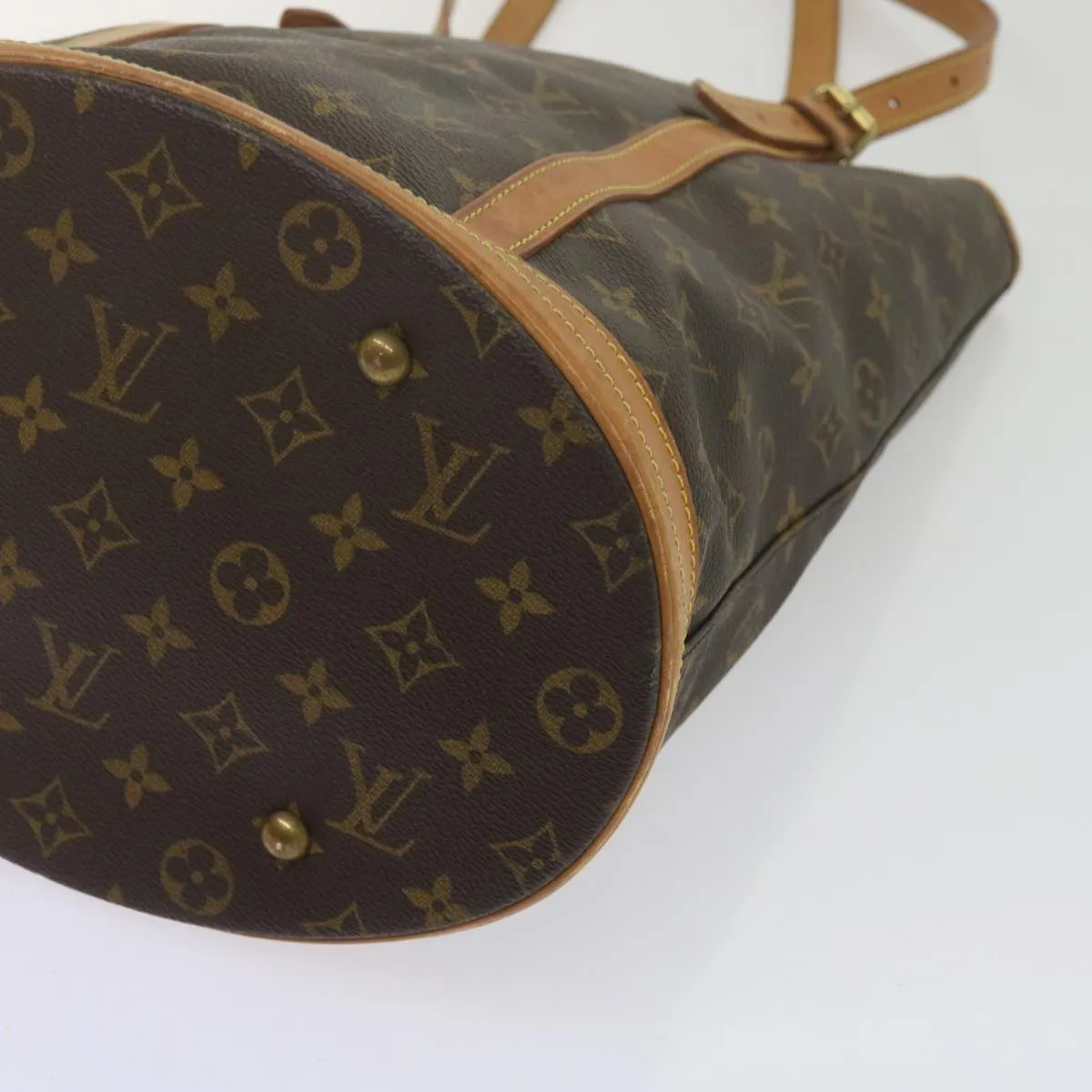 Trendy Inspired Louis Vuitton Monogram Bucket Gm Shoulder Bag M42236 Lv Auth Kk205