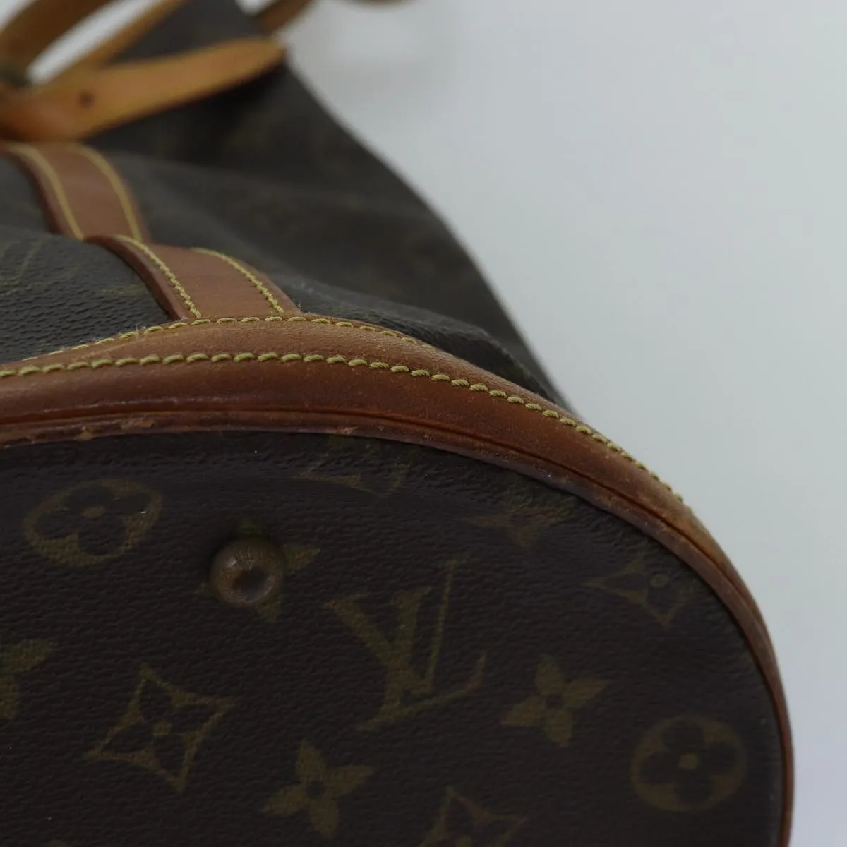 Trendy Inspired Louis Vuitton Monogram Bucket Gm Shoulder Bag Vintage M42236 Lv Auth Bs14144