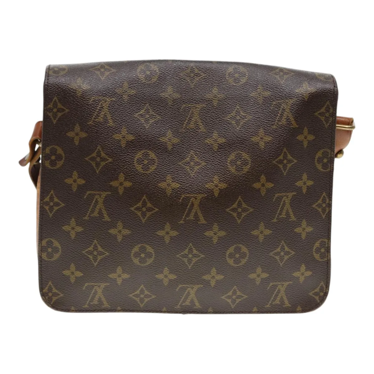 Trendy Inspired Louis Vuitton Monogram Cartouchiere Gm Shoulder Bag M51252 Lv Auth Bs17508