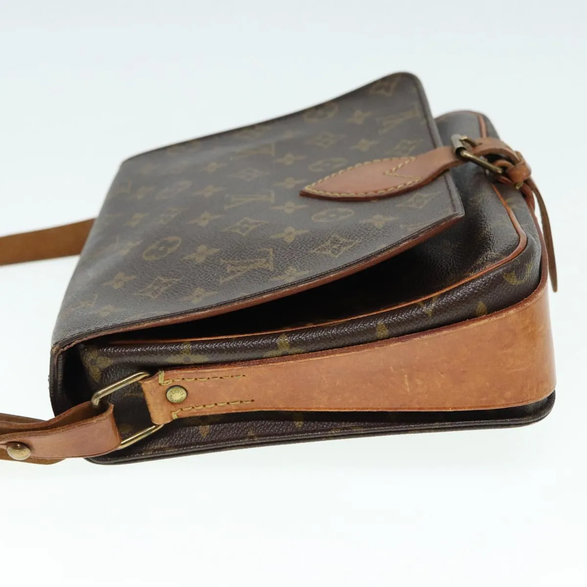 Trendy Inspired Louis Vuitton Monogram Cartouchiere Gm Shoulder Bag M51252 Lv Auth Bs17508