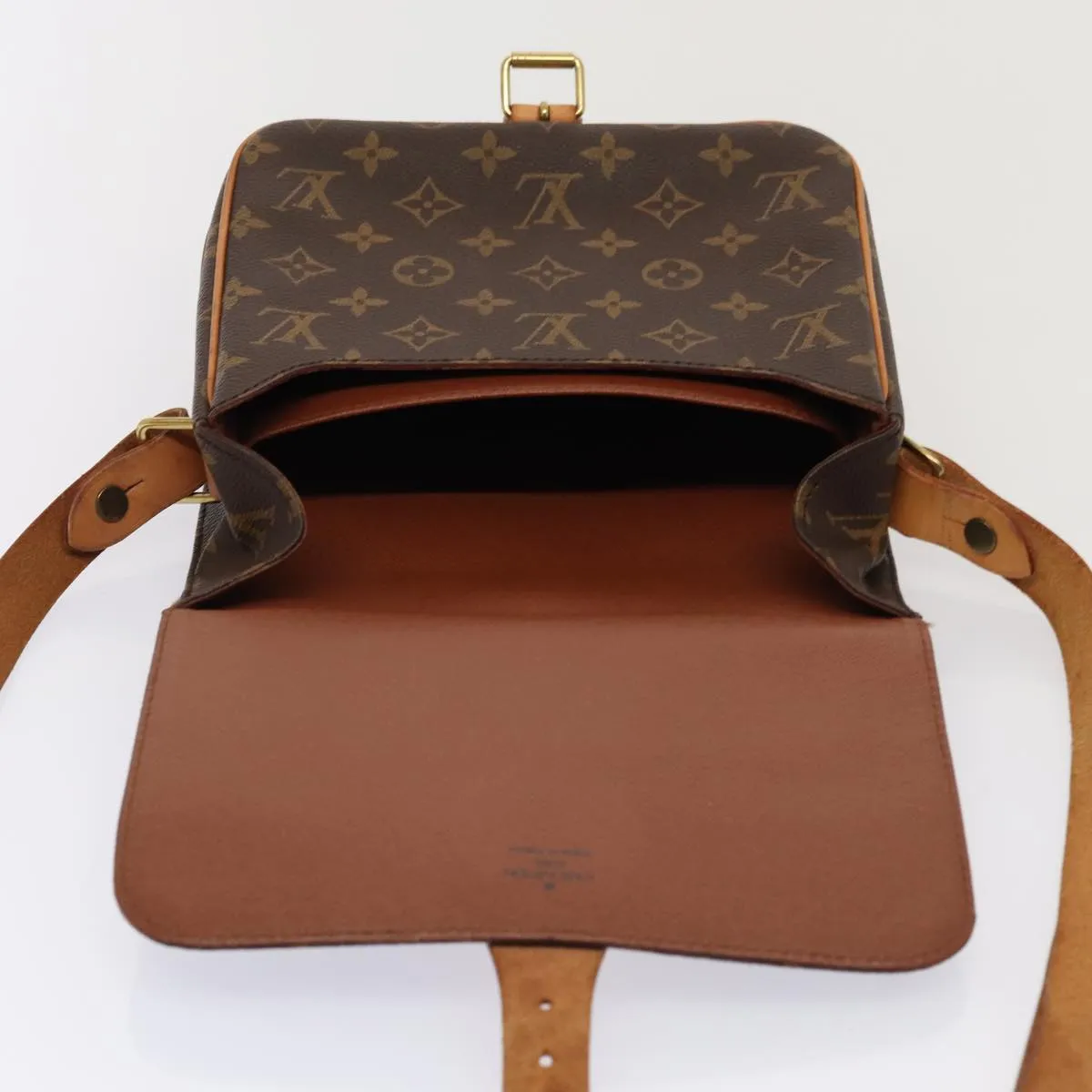 Trendy Inspired Louis Vuitton Monogram Cartouchiere Mm Shoulder Bag M51253 Lv Auth 87201