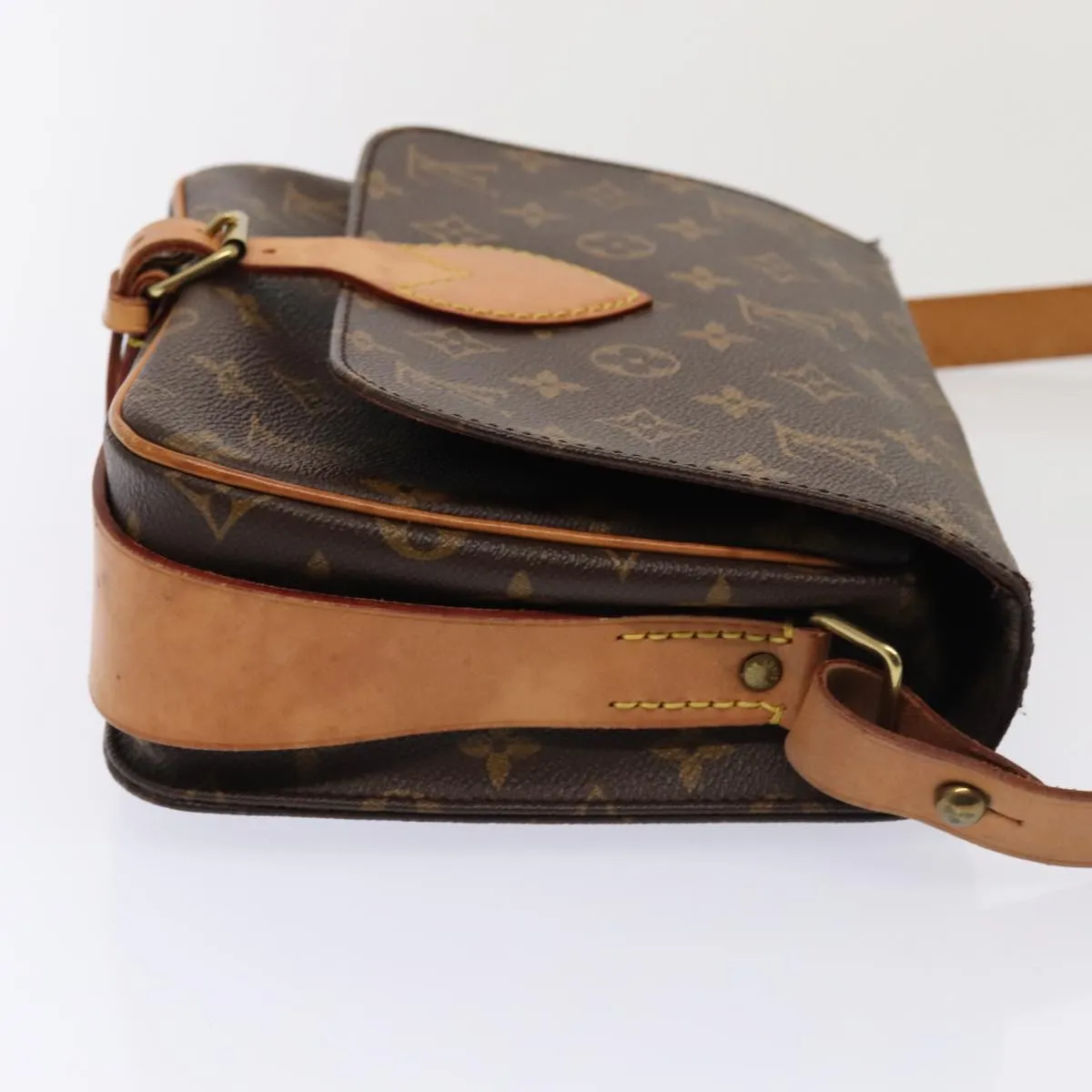 Trendy Inspired Louis Vuitton Monogram Cartouchiere Mm Shoulder Bag M51253 Lv Auth 87201