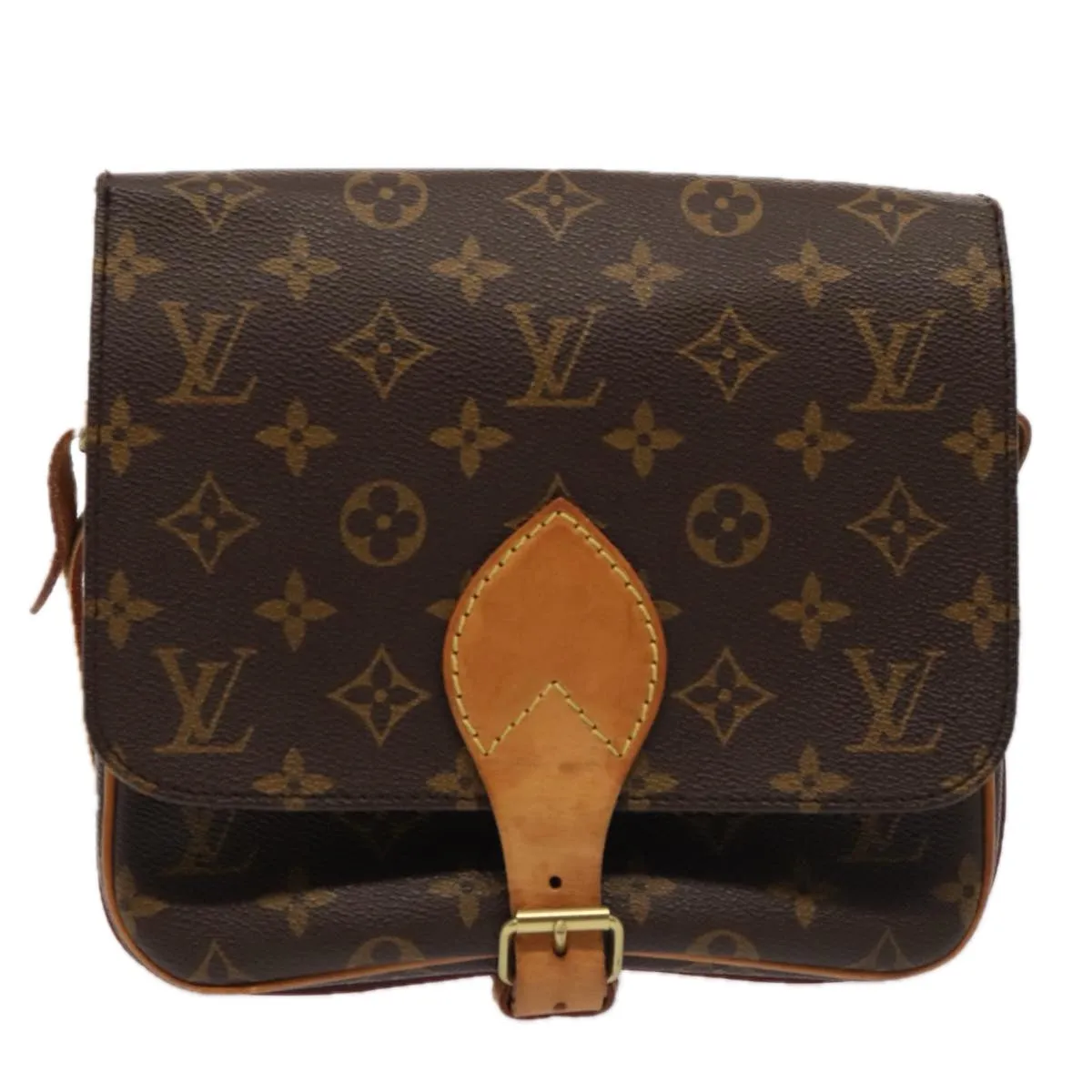 Trendy Inspired Louis Vuitton Monogram Cartouchiere Mm Shoulder Bag M51253 Lv Auth 87201