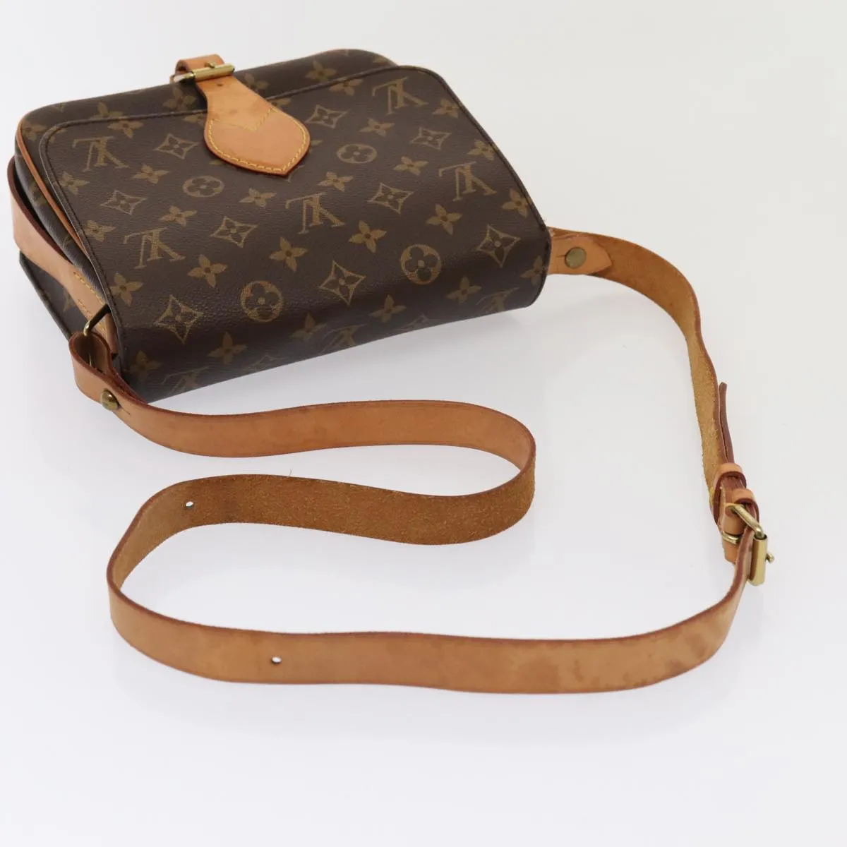 Trendy Inspired Louis Vuitton Monogram Cartouchiere Mm Shoulder Bag M51253 Lv Auth 87201