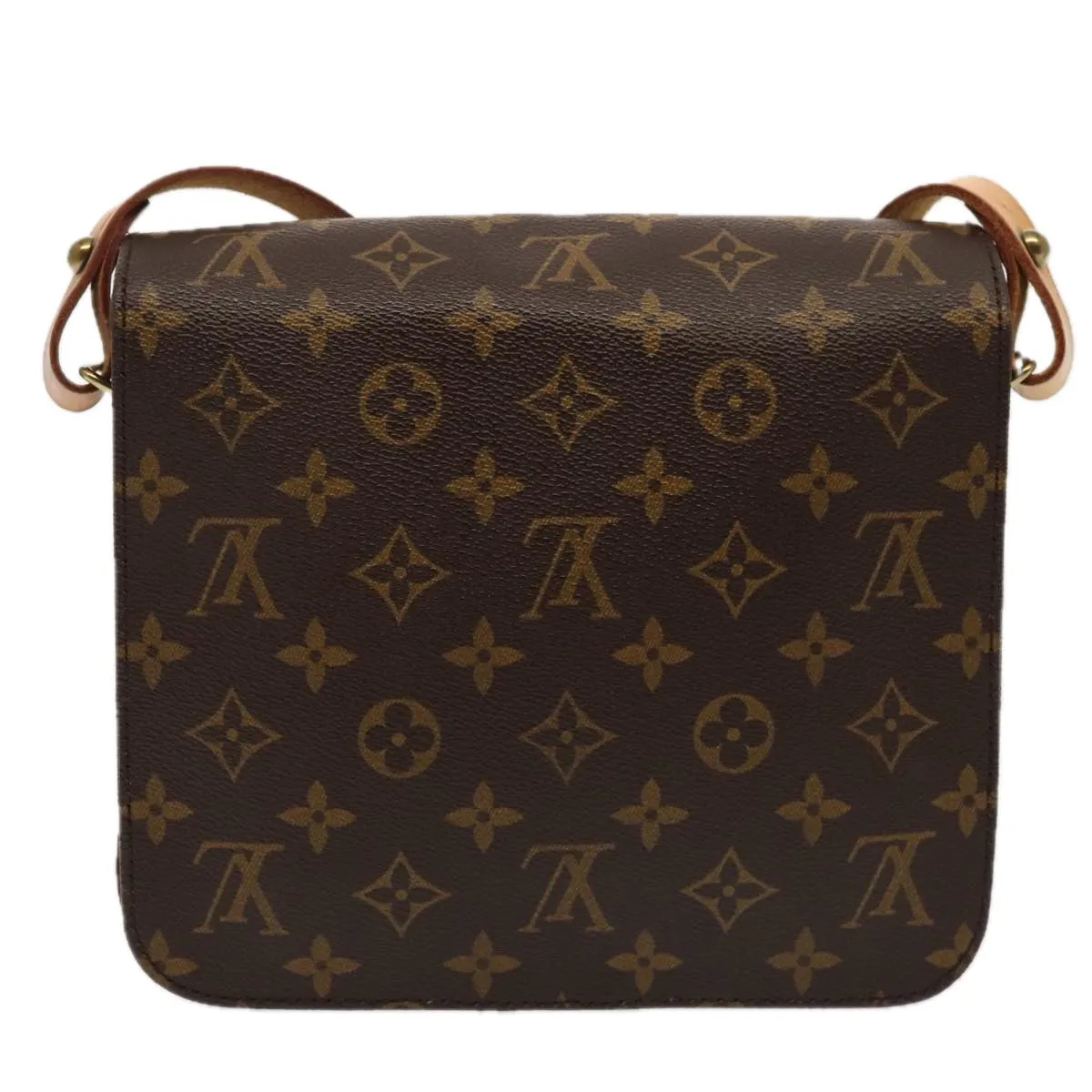 Trendy Inspired Louis Vuitton Monogram Cartouchiere Mm Shoulder Bag M51253 Lv Auth 87201