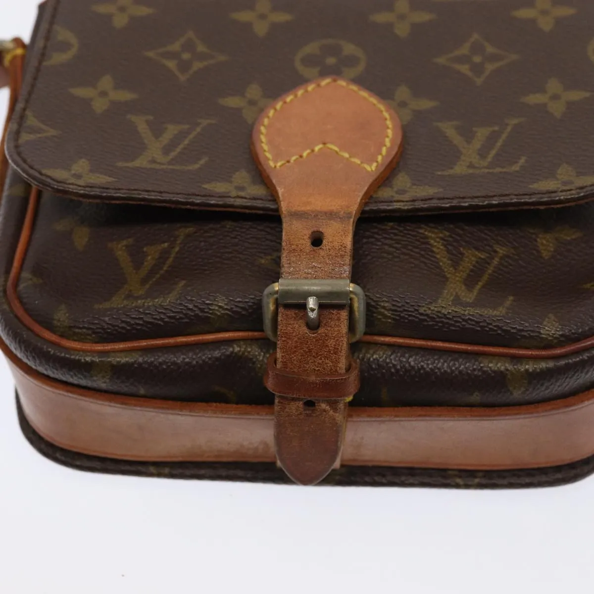 Trendy Inspired Louis Vuitton Monogram Cartouchiere Pm Shoulder Bag M51254 Lv Auth Bs17077