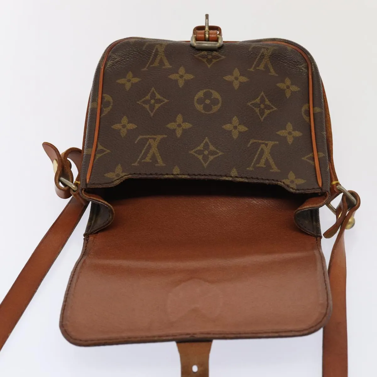 Trendy Inspired Louis Vuitton Monogram Cartouchiere Pm Shoulder Bag M51254 Lv Auth Bs17077