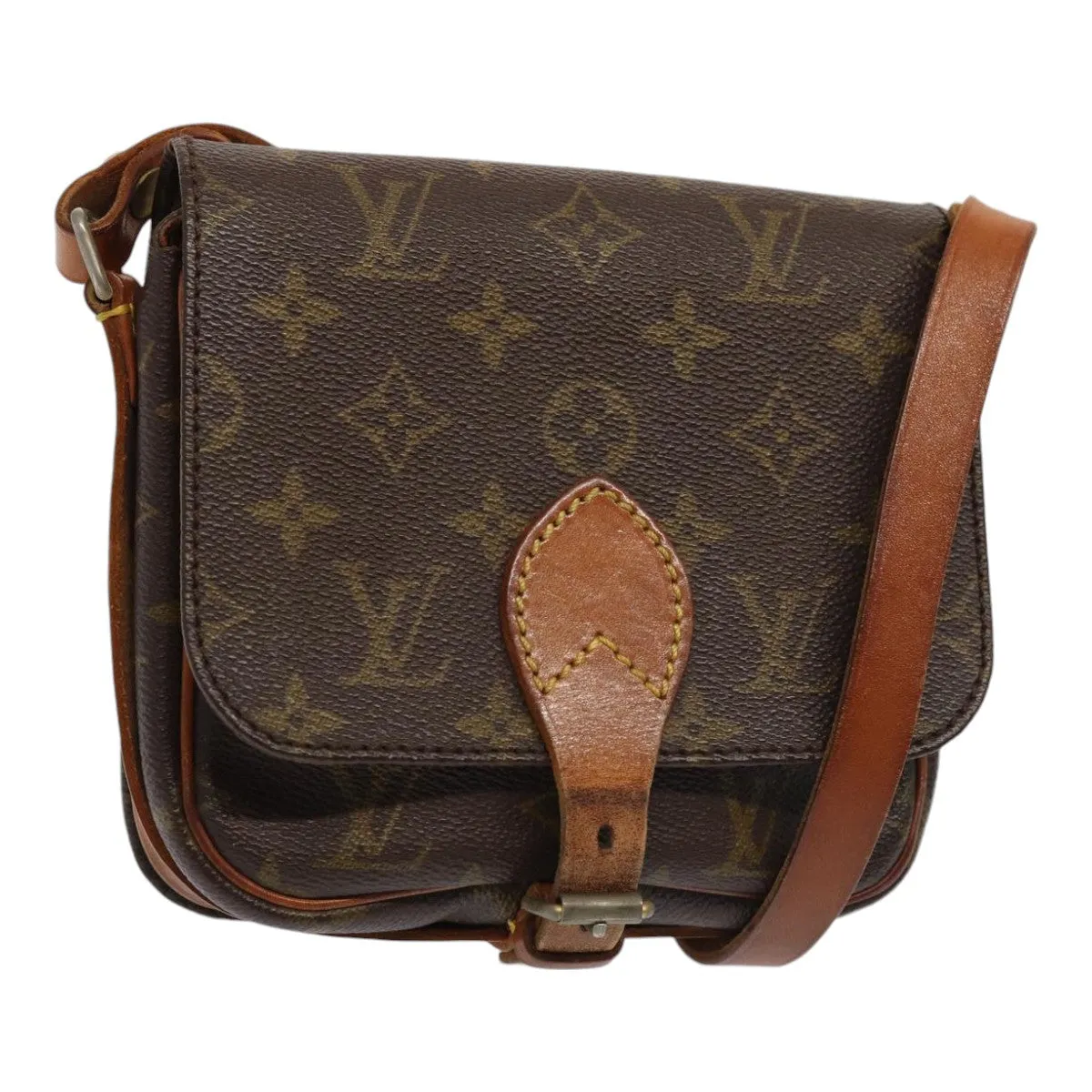 Trendy Inspired Louis Vuitton Monogram Cartouchiere Pm Shoulder Bag M51254 Lv Auth Bs17077