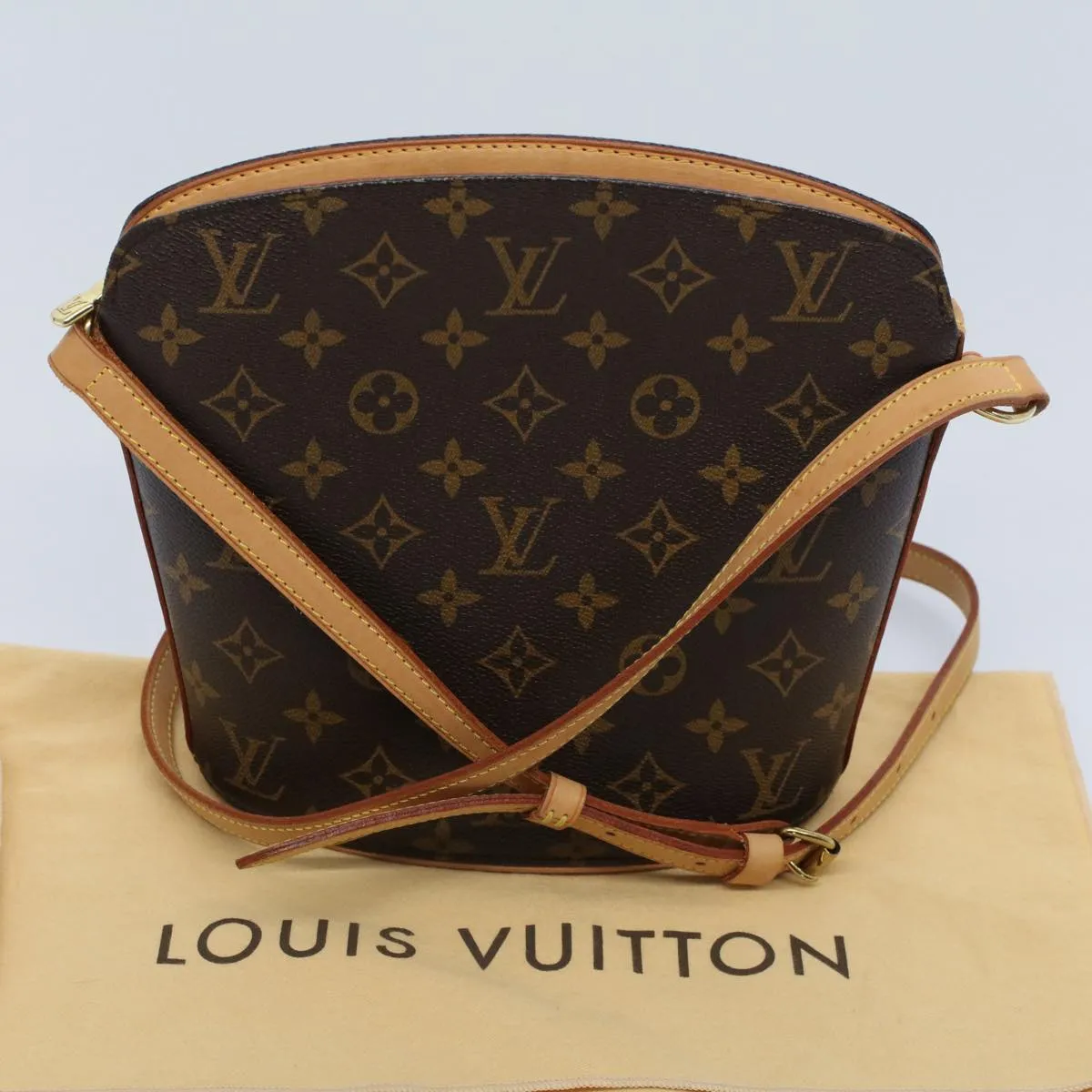 Trendy Inspired Louis Vuitton Monogram Drouot Shoulder Shoulder Bag M51290 Lv Auth Am4961