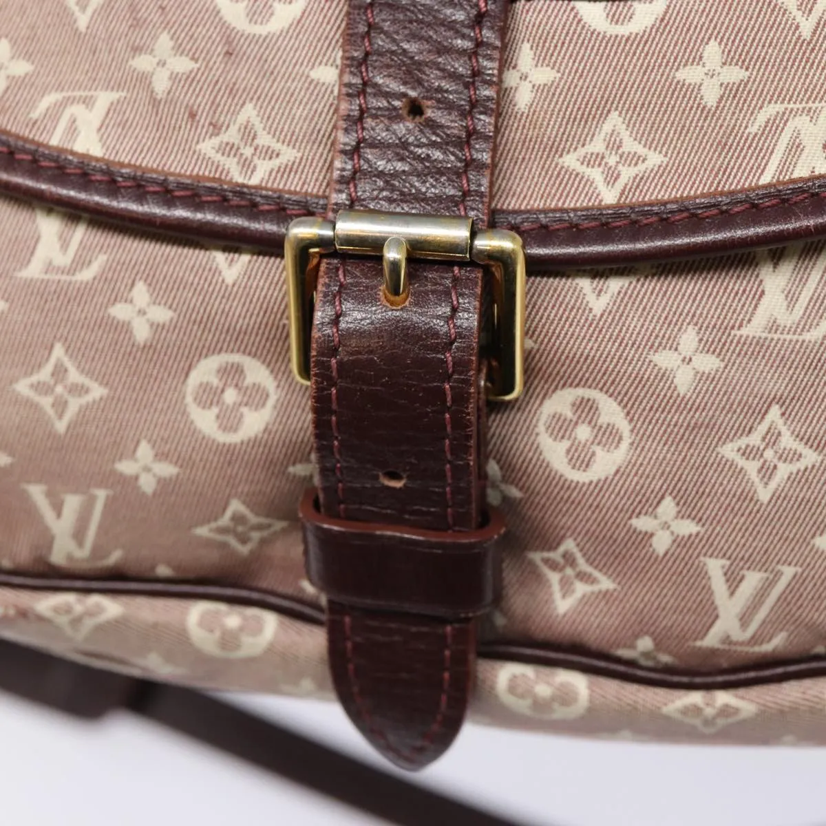 Trendy Inspired Louis Vuitton Monogram Idylle Saumur Pm Shoulder Bag Sepia M40669 Auth Bs17039