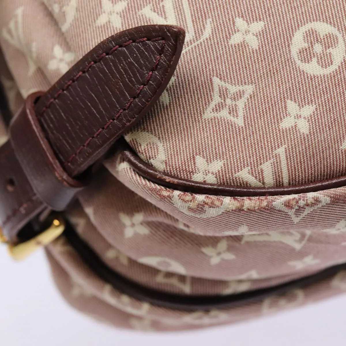 Trendy Inspired Louis Vuitton Monogram Idylle Saumur Pm Shoulder Bag Sepia M40669 Auth Bs17039