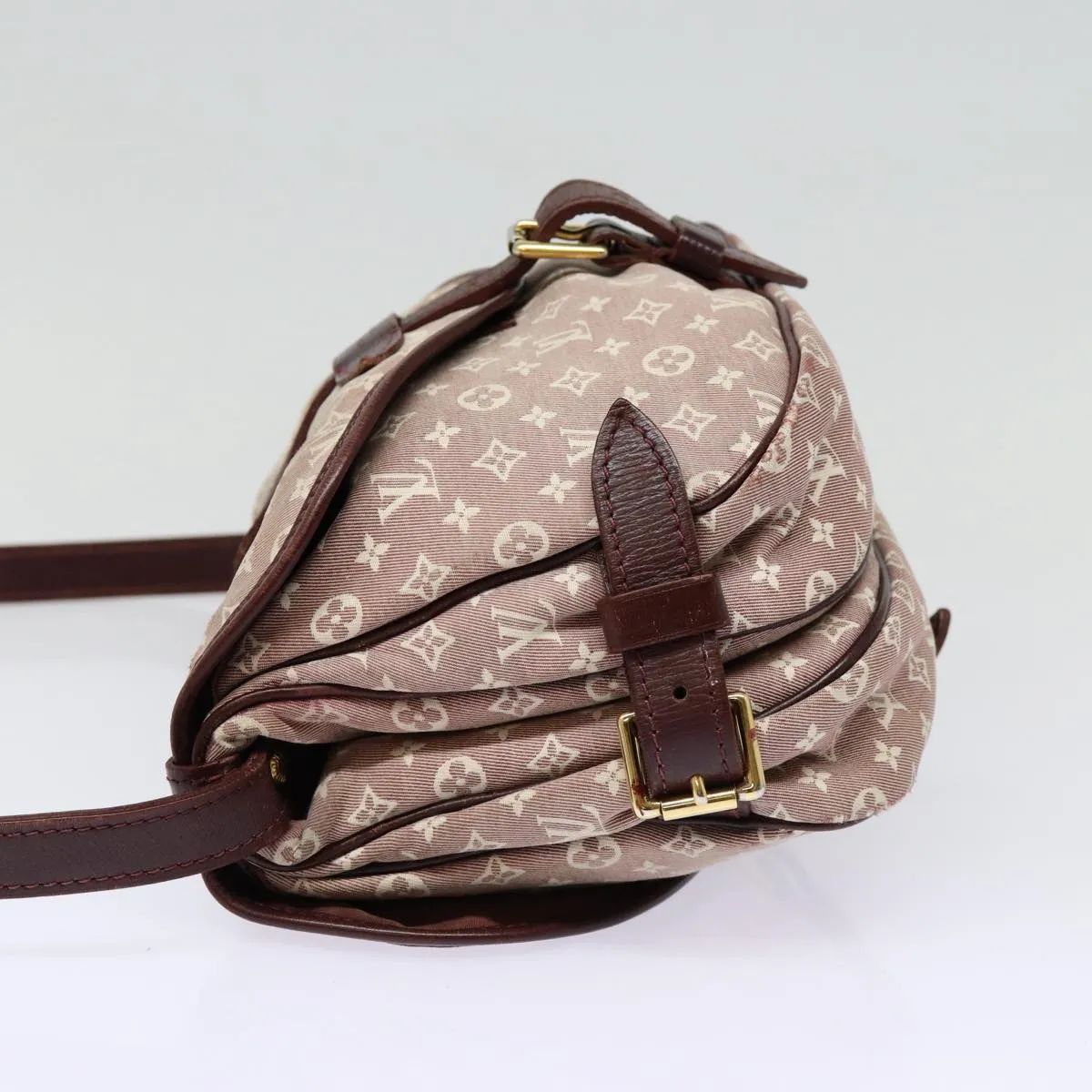 Trendy Inspired Louis Vuitton Monogram Idylle Saumur Pm Shoulder Bag Sepia M40669 Auth Bs17039