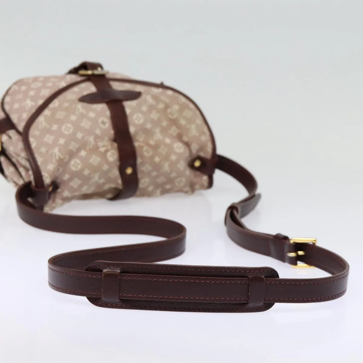 Trendy Inspired Louis Vuitton Monogram Idylle Saumur Pm Shoulder Bag Sepia M40669 Auth Bs17039