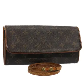 Trendy Inspired Louis Vuitton Monogram Pochette Twin Gm Shoulder Bag M51852 Lv Auth 53034