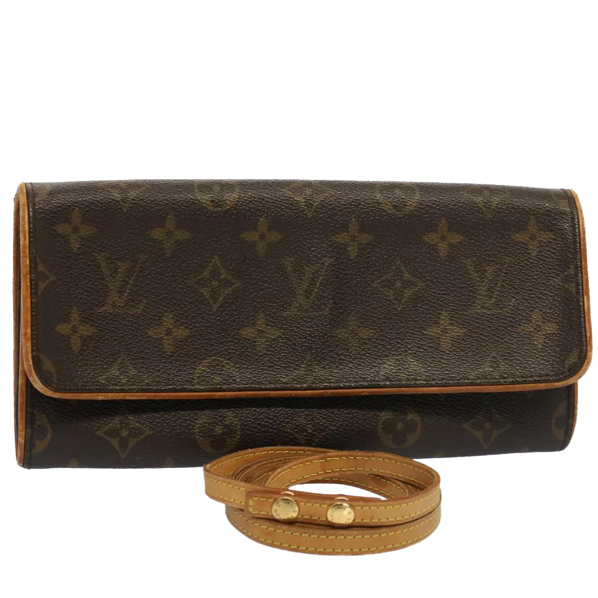 Trendy Inspired Louis Vuitton Monogram Pochette Twin Gm Shoulder Bag M51852 Lv Auth Fm2677