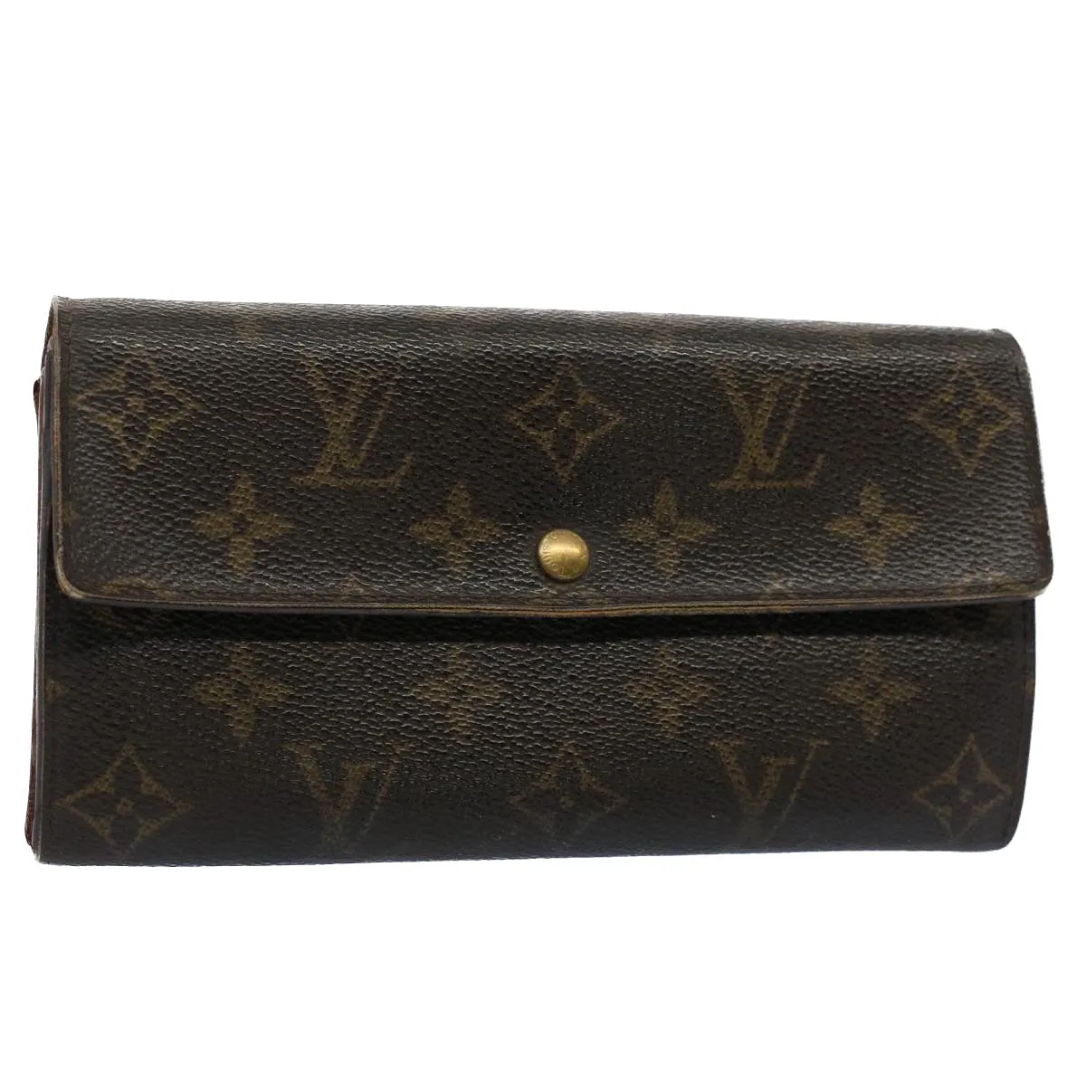 Trendy Inspired Louis Vuitton Monogram Portefeuille Sarah Long Wallet M60531 Lv Auth 56153