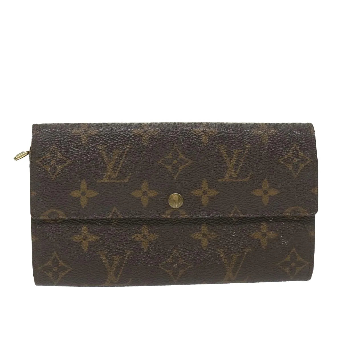 Trendy Inspired Louis Vuitton Monogram Portefeuille Sarah Long Wallet M60531 Lv Auth Bs9879