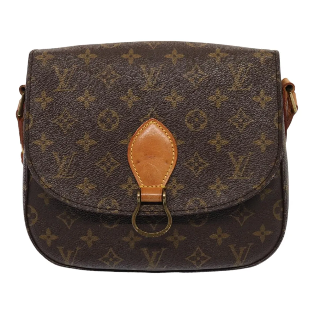 Trendy Inspired Louis Vuitton Monogram Saint Cloud Gm Shoulder Bag M51242 Lv Auth Ar12475